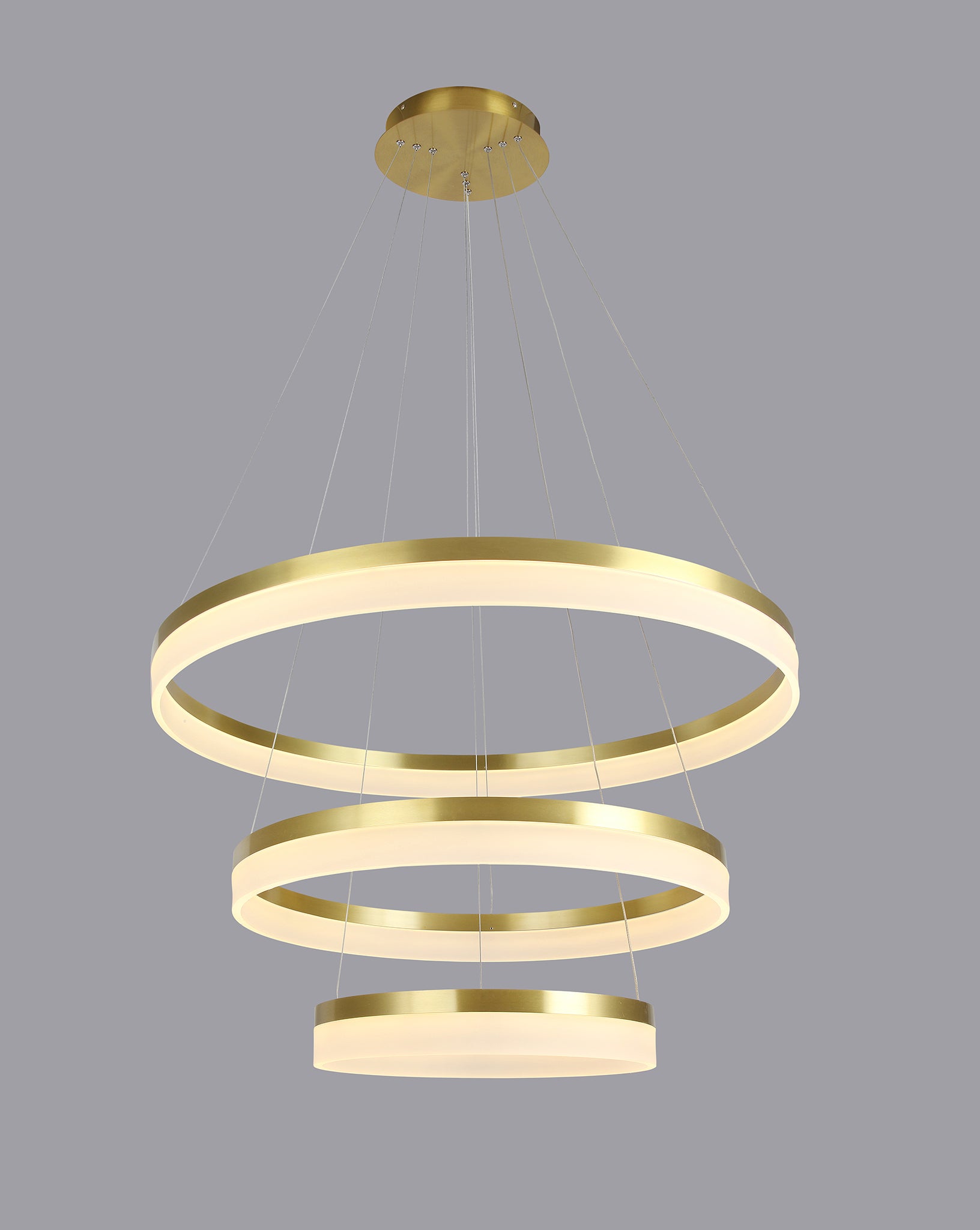 Modern LED Round Ring Chandelier DIY 3/4/5/6 Rings Suspend Light  40/60/80/100/120cm Acrylic Circle Hang Light Chandelier Lamp