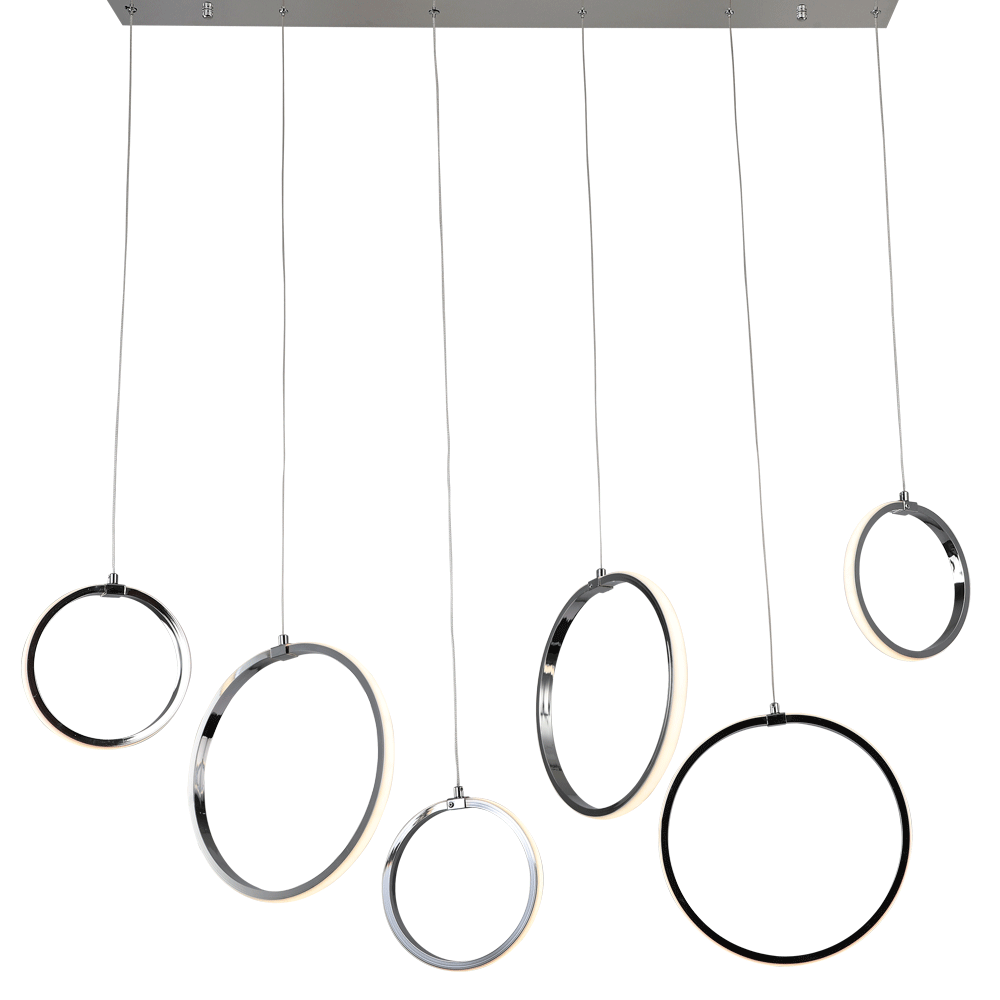 Six H-Rings LED Pendant Light